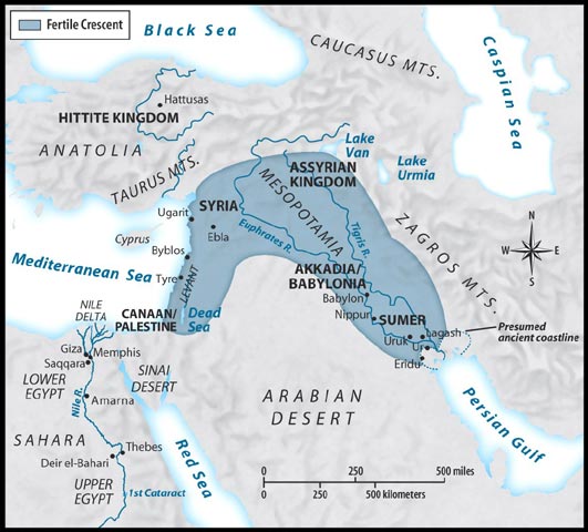 sumerian civilization map